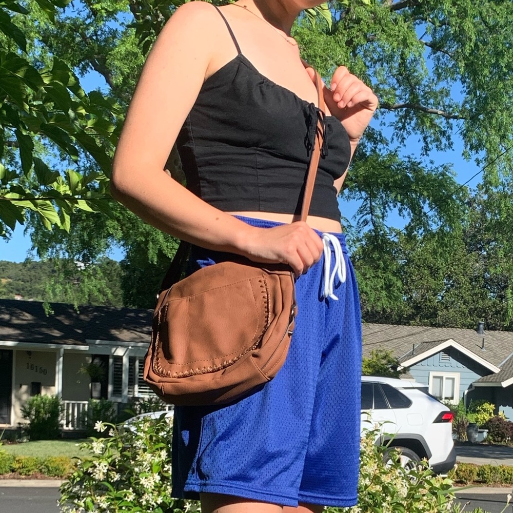 Brown Faux Leather Purse 👜